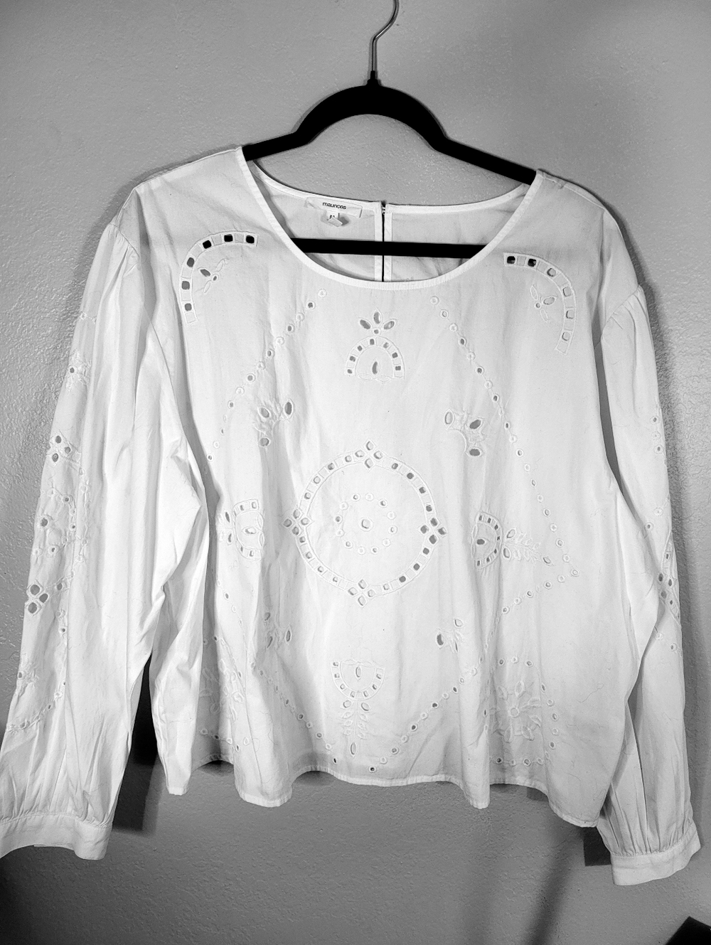 Cotton Eyelet White Top